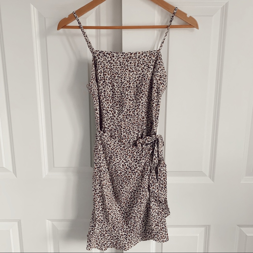 Abercrombie & Fitch Cheetah Print Tie Dress
